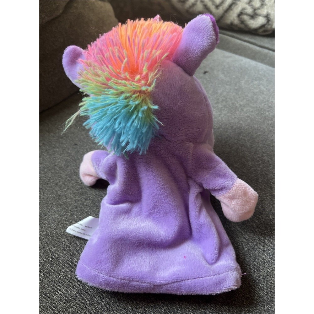 Kelly‎ Toy Purple Unicorn Hand Puppet Plush 10" - Picture 9 of 11
